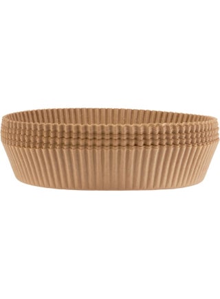 Hotpack Air Fryer Paper Brown Round Liners 20x4.5cm, 100-Pieces - view 4