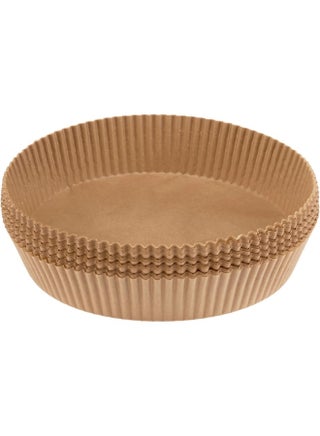 Hotpack Air Fryer Paper Brown Round Liners 20x4.5cm, 100-Pieces - view 5