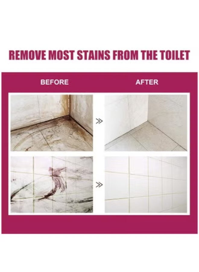 Jakehoe Scale Detergent,Toilet Bowl Cleaner, Bathroom Cleaner, Hard Water Toilet Stain - Dissolving Power, Stubborn Stains Clean Foam, Super Magic Stain Removal Foam Clean for Bathroom (120ml) - Image 3