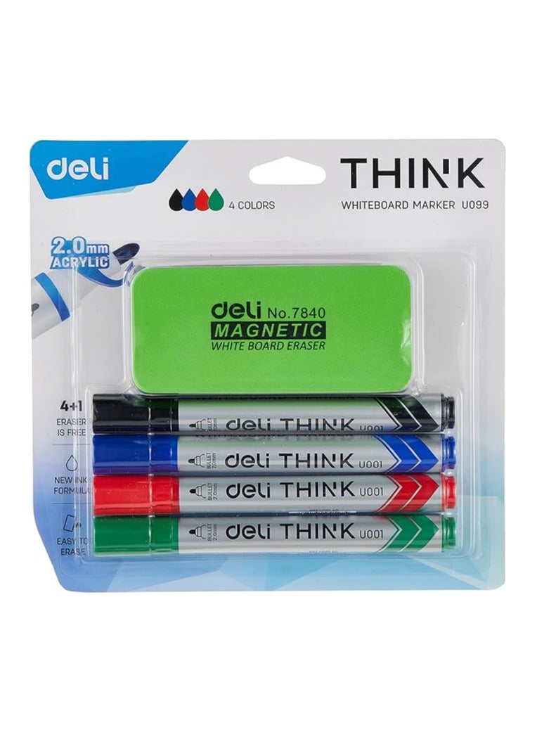 Deli Whiteboard Marker Set (Promo) - U099