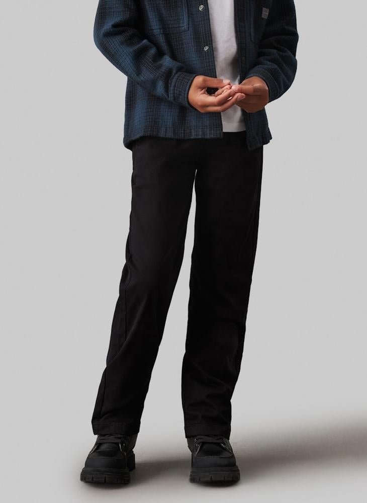 كالفن كلاين جينز سروال تشينو مستقيم للأطفال للمناسبات - Image 1