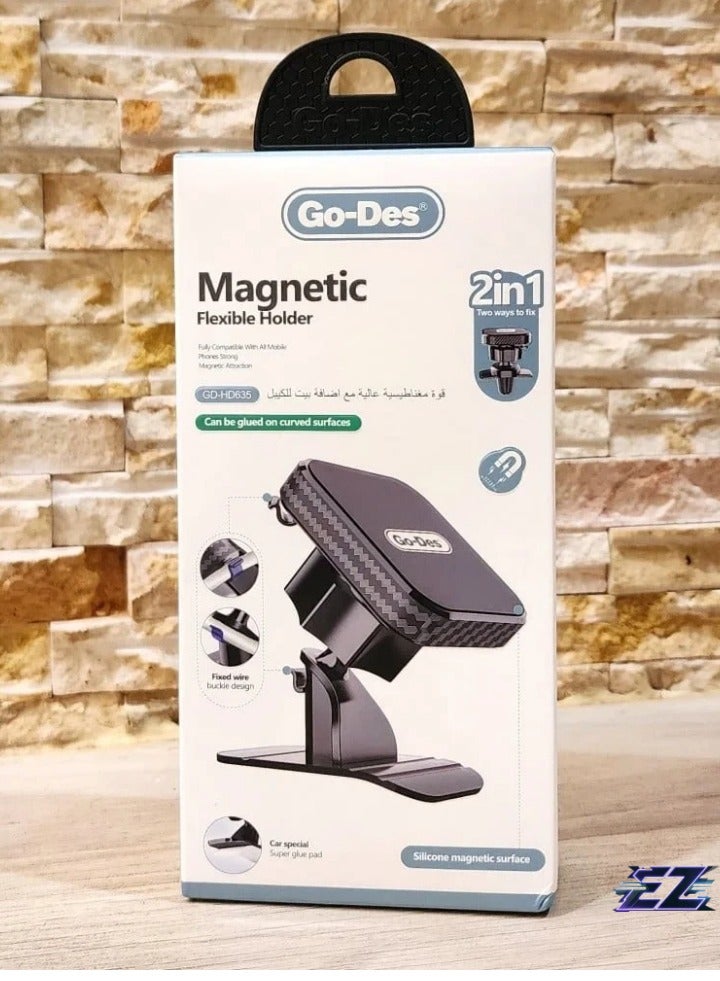 ELTRAZONE Magnetic Car Phone Holder – Secure Mount for iPhone, Android, and More, Dashboard & Air Vent Compatible - Image 2