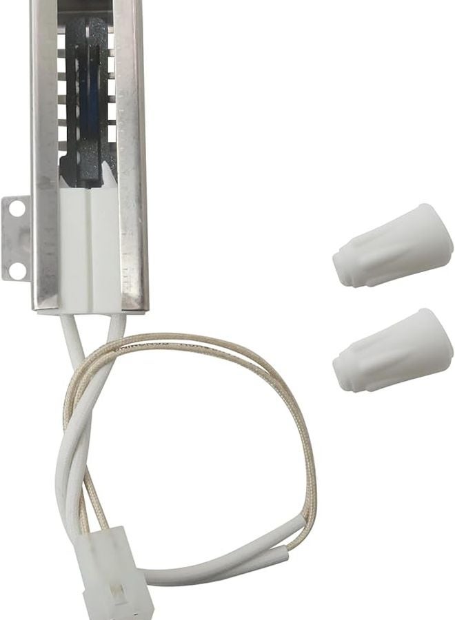Gas Range Oven Igniter With 2 Porcelain Wire Nuts Compatible Amana AGR5330BAW1 AGR4422 Series - Image 1