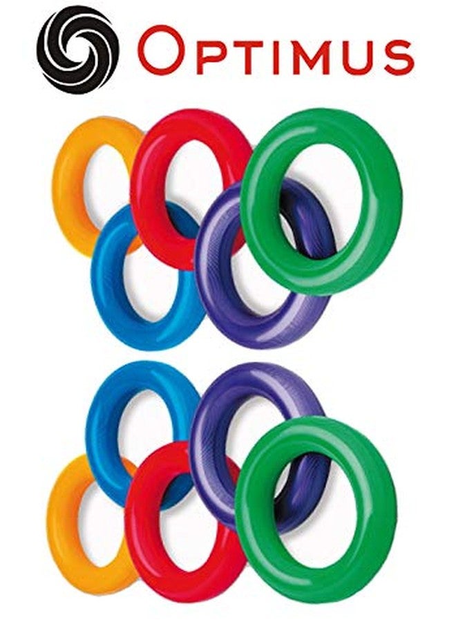 Optimus® Pack of 10 Tennikoit Rings Tennicoit Rings Tenniquoit Rings Tennis Rings Rubber Rings - Plain - Image 2