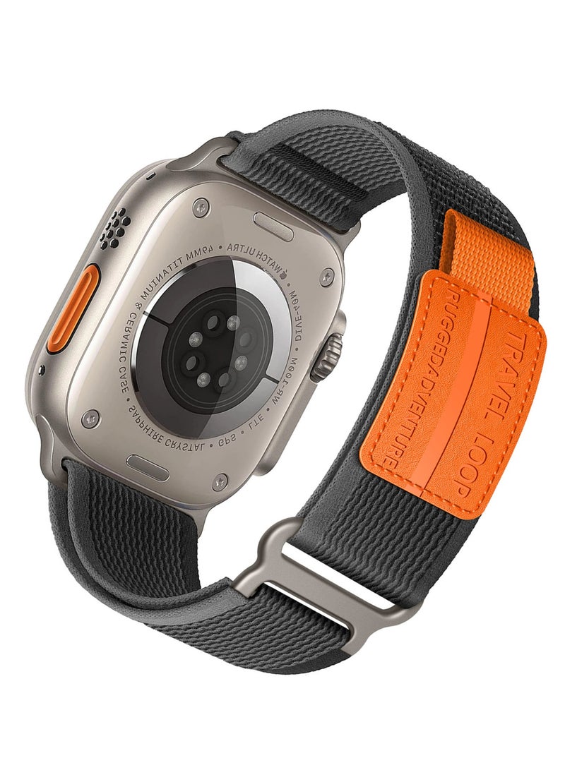 For Apple Watch Nylon Loopback Braided Strap 42/44/45/49mm - Image 1