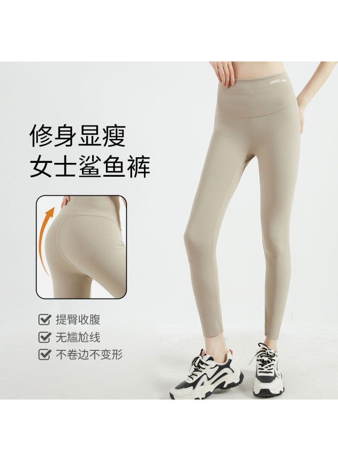 pincai Outdoor Wear Shaping Seamless Shark Pants Yoga Pants Slimming Tight Leggings Ankle-Length Pants - Image 2