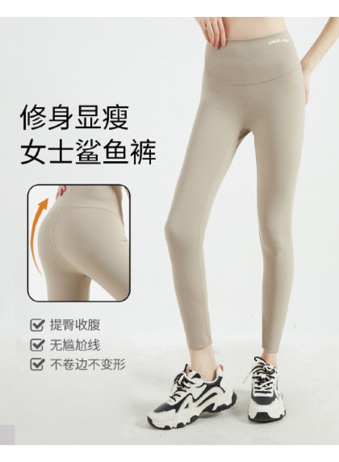 pincai Outdoor Wear Shaping Seamless Shark Pants Yoga Pants Slimming Tight Leggings Ankle-Length Pants - Image 1