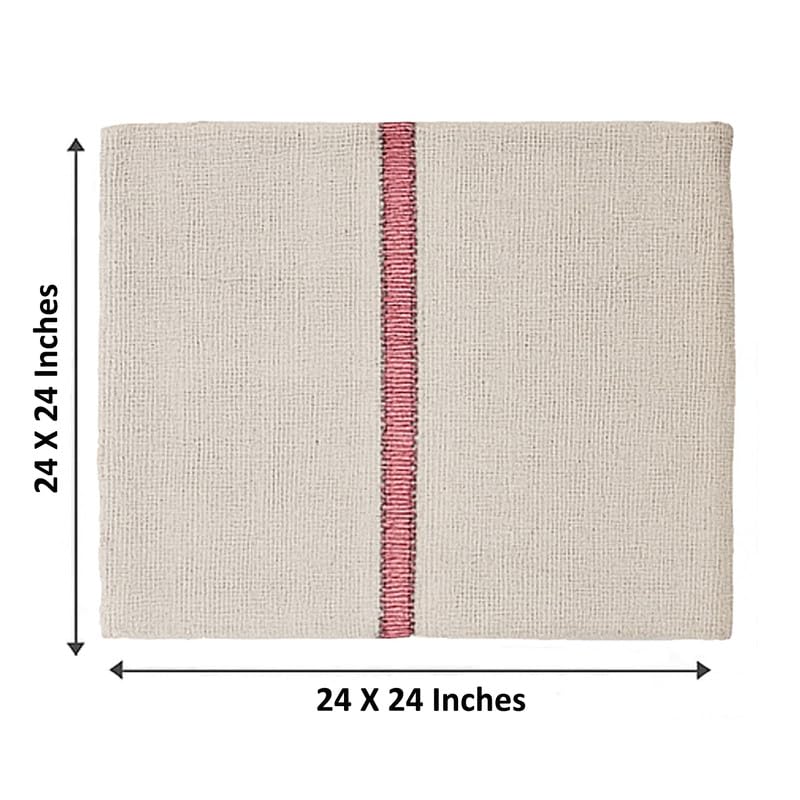 Flere 100% Cotton Floor Cleaning Pocha – High Absorbency & Durable Reusable Cloth, 24" x 24" Multipurpose Mop Cloth (Pack of 2) - Image 2
