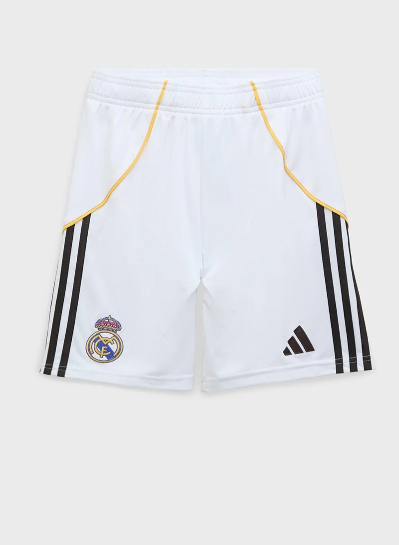 Adidas Real H Sho Y White Shorts (1/4) Shorts For Kids