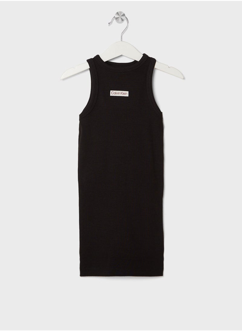 Calvin Klein Jeans - Kids Rib Sleeveless Dress - Image 1