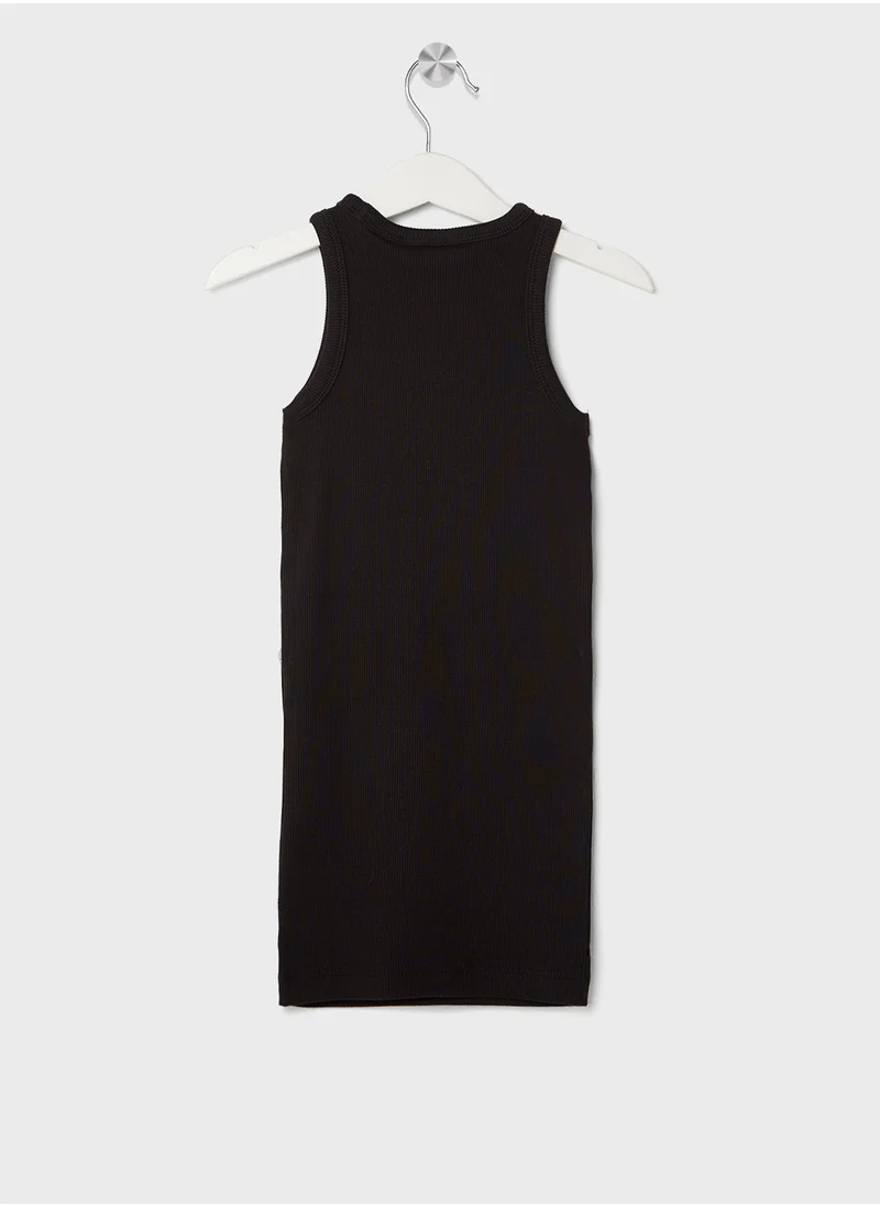 كالفن كلاين جينز Kids Rib Sleeveless Dress