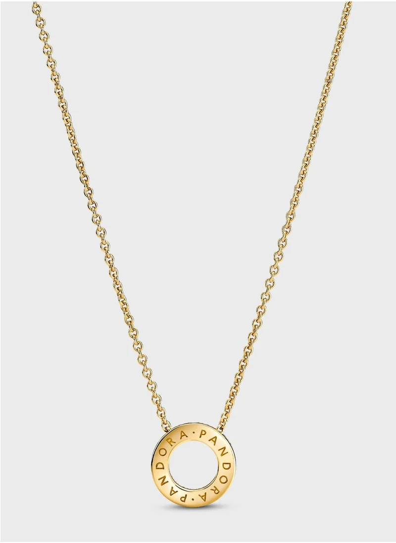 PANDORA Pandora Logo Pavé Circle Collier Necklace