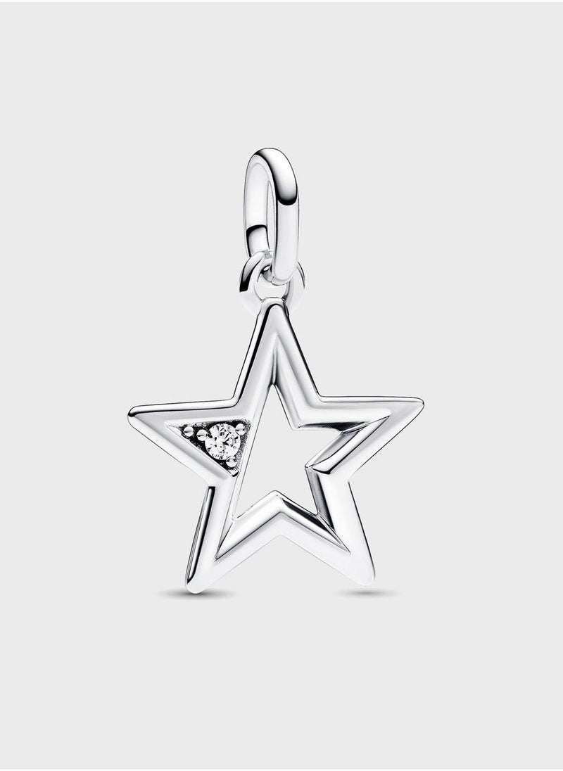 PANDORA Star Sterling Medallion Charm - Image 1