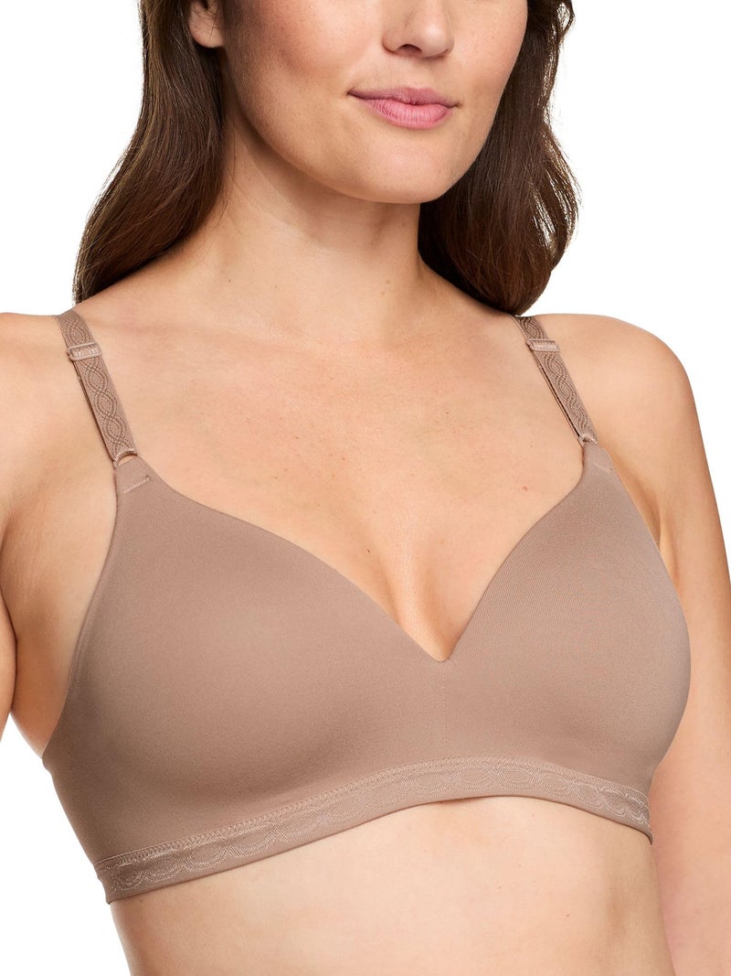 Warner's Women's Blissful Benefits By Warner's Ultrasoft Wirefree Bra Bra, -toasted almond, 36B - Image 1