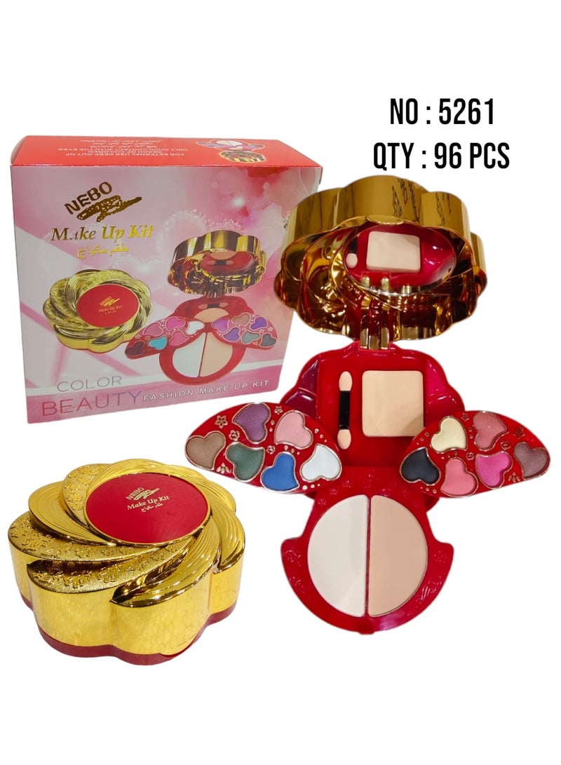 All-in-one multipurpose red makeup kit