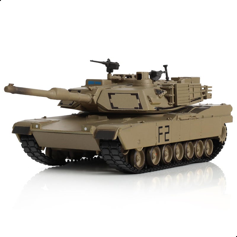 NUOTIE 1/72 Scale M1A2 Abrams Military Heavy Tank Model Classic Morden U.S. Diecast Vehicle Tank Model with Transparent Storage Box Gift or Collection for Adults - Image 1