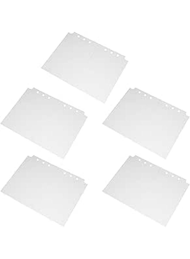 50 Pcs Transparent Photo Pages For Ring Binders A4 Archival Protector Sleeves - Image 1