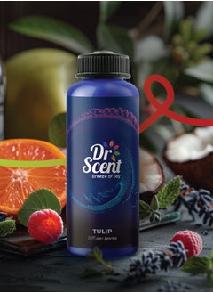 Dr Scent Breeze of Joy Diffuser Aroma Oil – TULIP | Luxurious Fragrance with Apple and Brazilian Orange Base, Lavender, Lychee and Peach Middle, Lily, Jasmine, and Magnolia as Bottom Notes (500ml)  - Image 4