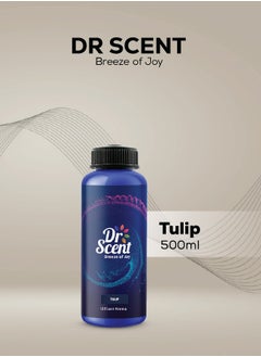 Dr Scent Breeze of Joy Diffuser Aroma Oil – TULIP | Luxurious Fragrance with Apple and Brazilian Orange Base, Lavender, Lychee and Peach Middle, Lily, Jasmine, and Magnolia as Bottom Notes (500ml)  - Image 3