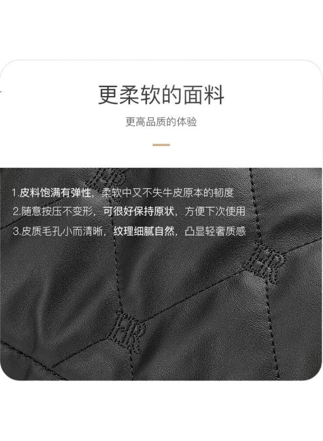 Hr Helena Women'S Handbag, Top-Grain Leather, Single Compartment Crossbody Bag, Diamond Pattern, Qixi Festival Gift For Girlfriend - Image 3