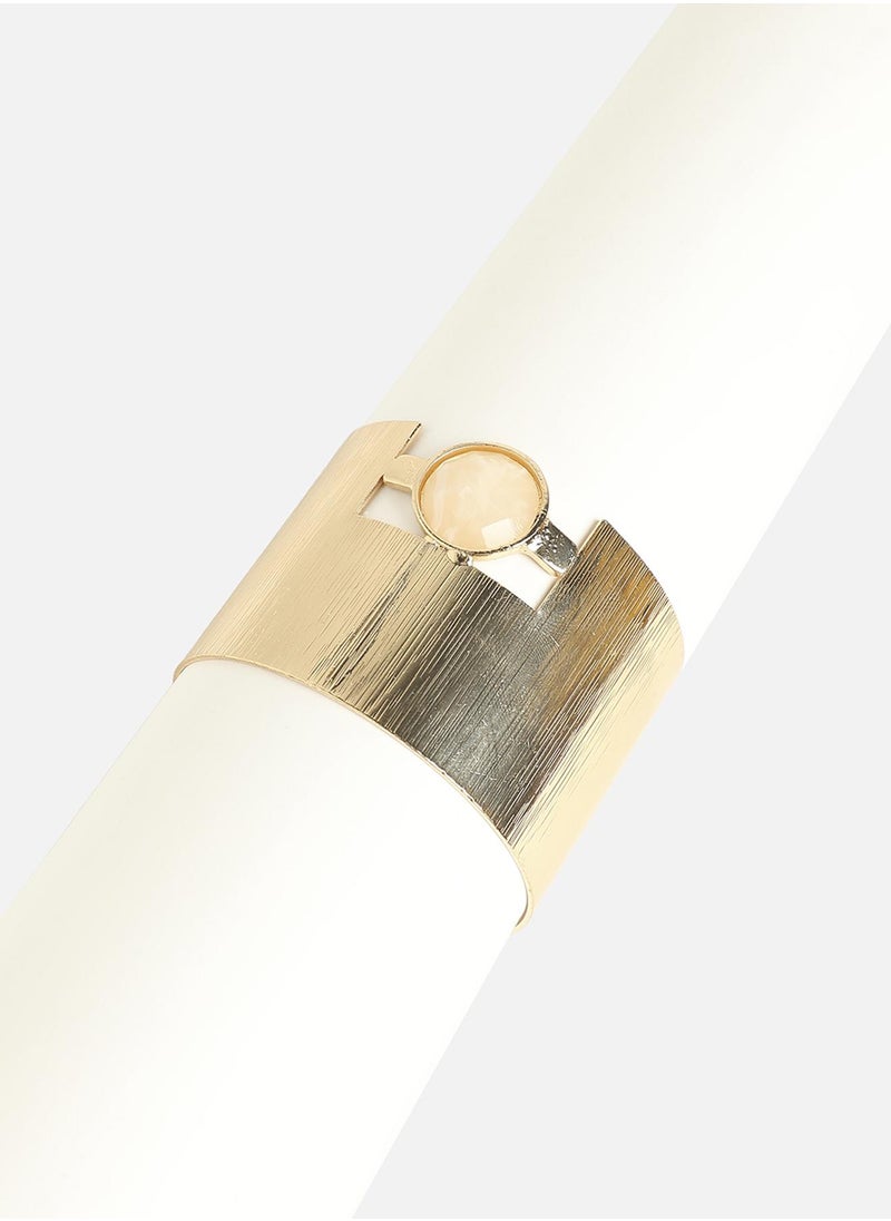 SOHI - Metallic Moonlight Statement Bracelet - Image 1