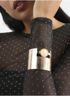 Metallic Moonlight Statement Bracelet