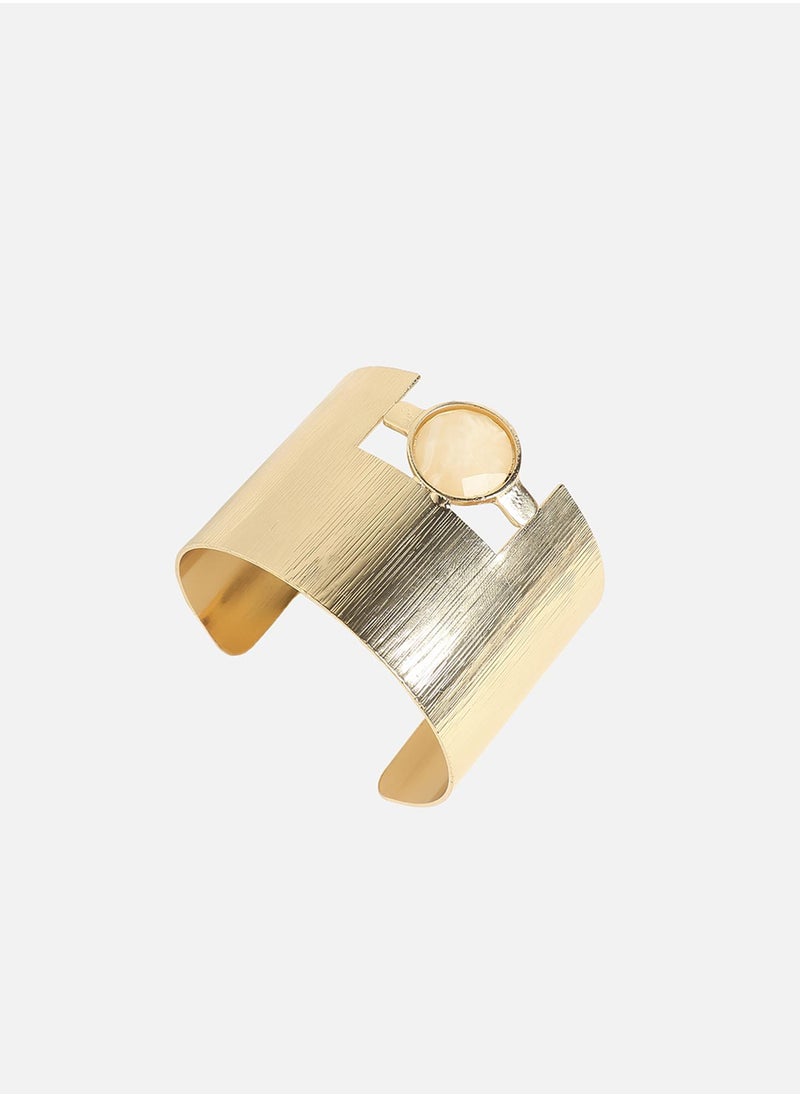 SOHI - Metallic Moonlight Statement Bracelet - Image 1