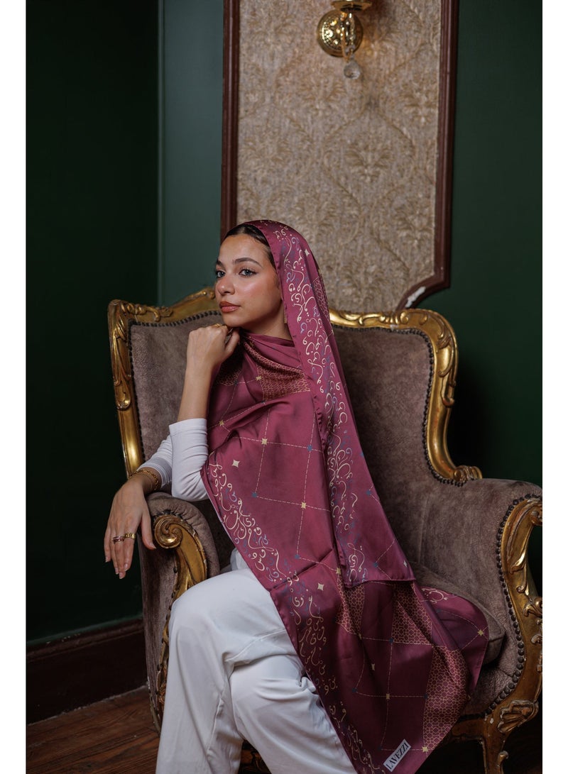 Lavezzi Satin Hijab Scarf – Soft Silky Satin, Elegant Shiny Finish For Ramadan & Eid - Image 4