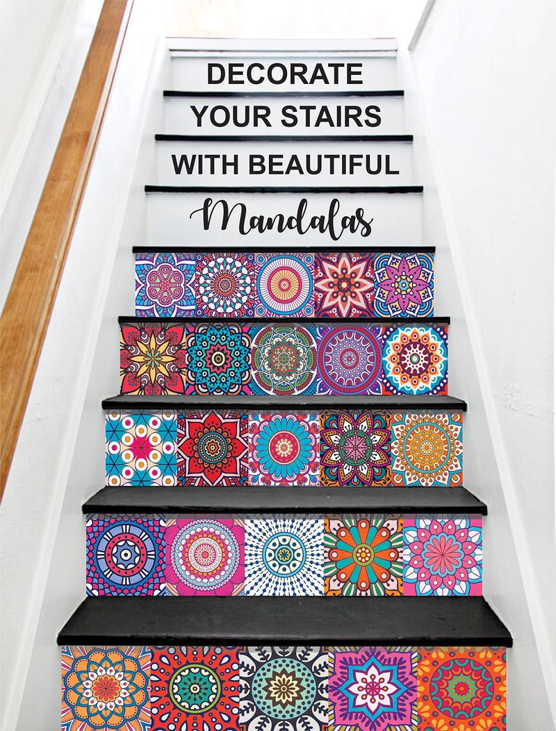 PAPER PLANE DESIGN Tile Sticker Size 6 inch x 6 inch x 36 pcs - Multi Colour Design 24 (E) - Image 1
