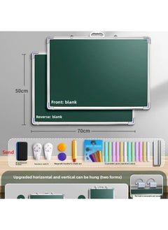 Office Practice Blackboard Practice Magnetic Chinese Characters Students Can Erasable Chalk Small Blackboard Home Double-sided Hanging Children's Teaching-Colour:[upgraded To Hang Horizontally And Vertically + Shipped By Sf Express] Product Launch And Free Luxury Gift Bag-Specification:[portable] 5 Rows And 8 Columns Of Tian Characters + Green Board/60*90