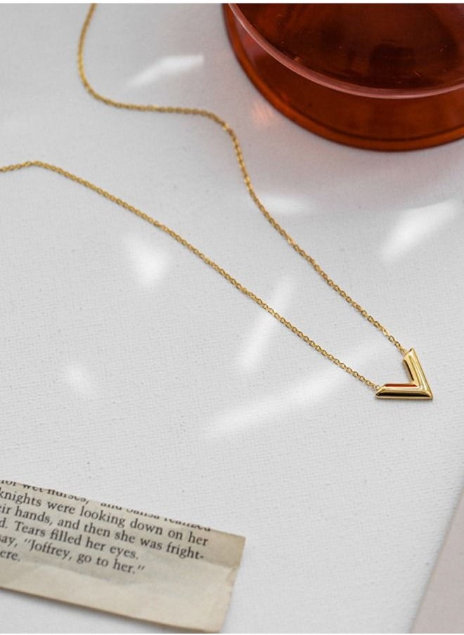 DUNISO V-Shaped Pendant Necklace For Women and Girls Trendy Fashion Accessories with a Unique Minimalist Vibe Fashion Jewelry Dress Accessories  - Image 5