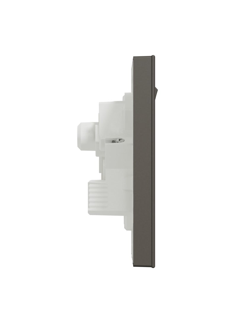 Schneider Electric AvatarOn C Switched socket 15A 250V 1 gang 3 round pin dark grey E8715_15_DG - Image 5