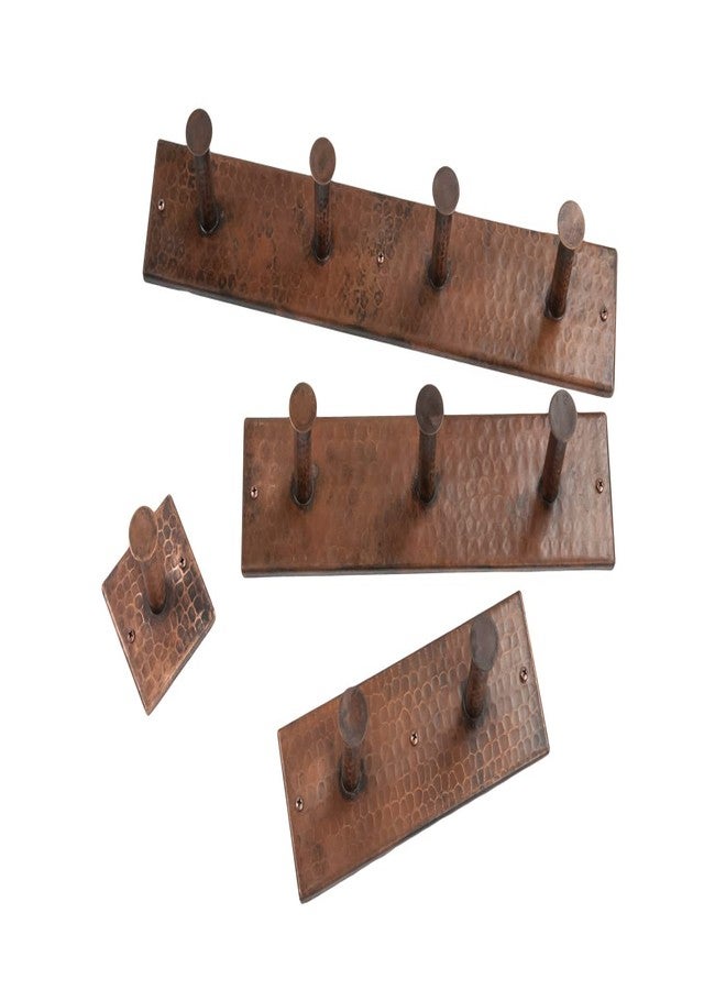 بريمير كوبر بروداكتس خطاف روب/منشفة رباعي مصنوع يدويًا من النحاس المطروق من شركة Premier Copper Products، لون برونزي مصقول بالزيت - Image 3