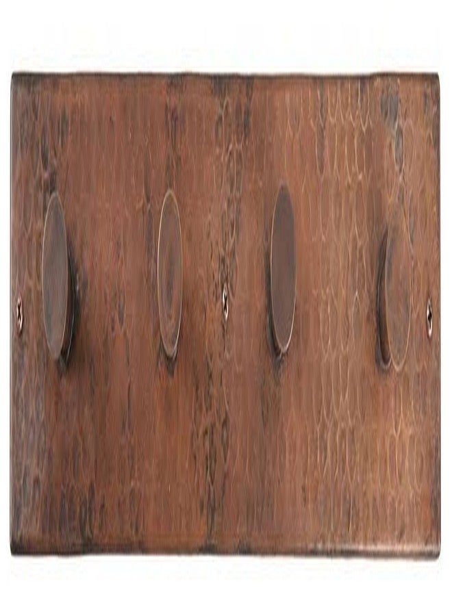 بريمير كوبر بروداكتس خطاف روب/منشفة رباعي مصنوع يدويًا من النحاس المطروق من شركة Premier Copper Products، لون برونزي مصقول بالزيت - Image 2