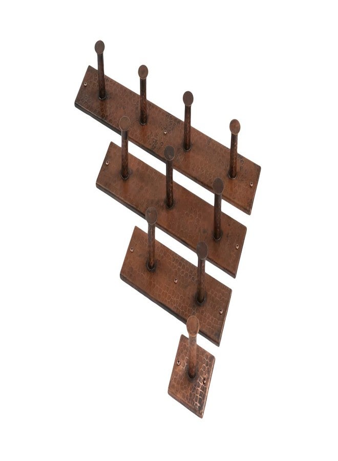بريمير كوبر بروداكتس خطاف روب/منشفة رباعي مصنوع يدويًا من النحاس المطروق من شركة Premier Copper Products، لون برونزي مصقول بالزيت - Image 4