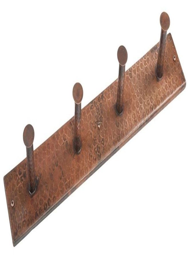 بريمير كوبر بروداكتس خطاف روب/منشفة رباعي مصنوع يدويًا من النحاس المطروق من شركة Premier Copper Products، لون برونزي مصقول بالزيت - Image 1