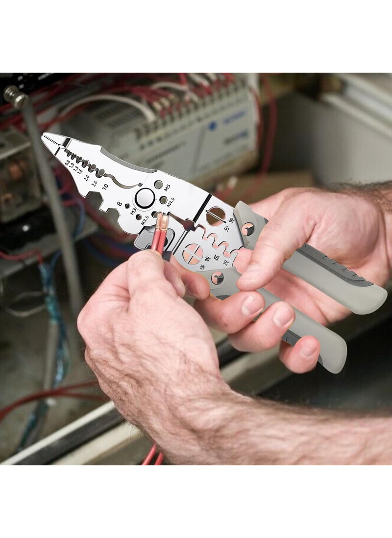 Calyrex - Calyrex Multifunctional wire stripper cable cutting pliers multipurpose professional wire stripper crimper wire stripping tool for electrical cable cutting - Image 1