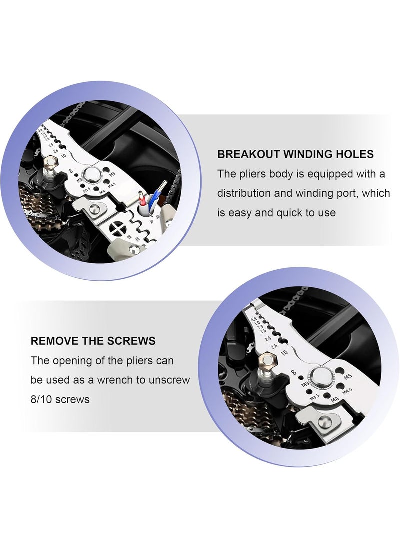 Calyrex - Calyrex Multifunctional wire stripper cable cutting pliers multipurpose professional wire stripper crimper wire stripping tool for electrical cable cutting - Image 1