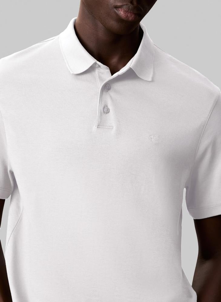 CALVIN KLEIN Cotton Short Sleeve Polo - Image 4
