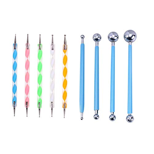 E Shopping ® Mandala Dotting Tool and Clay Modelling Set, Multicolour - Image 1