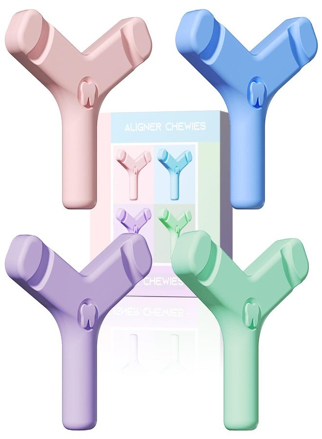 HEMILAB 4 Pack Aligner Seaters for Invisalign, Y-Shaped Handheld Aligner Tray Seater Tool for Invisalign, Orthodontic Accessories for Clear Aligners, Braces & Retainers, Helps Secure Fit & Tracking - Image 1