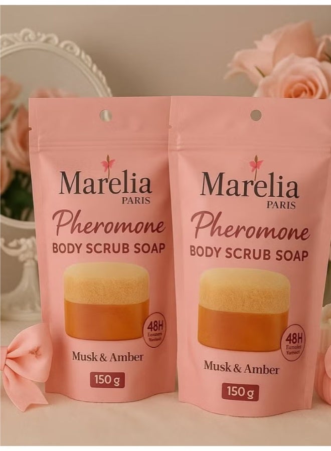 Marelia Paris Scented Exfoliating Soap – With Pheromones – Lightening & Moisturizing - Image 5