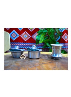 Egypt Antiques The art of small figures, 2 pots and an ammonia basin, handmade by Egypt Antiques  - Image 2