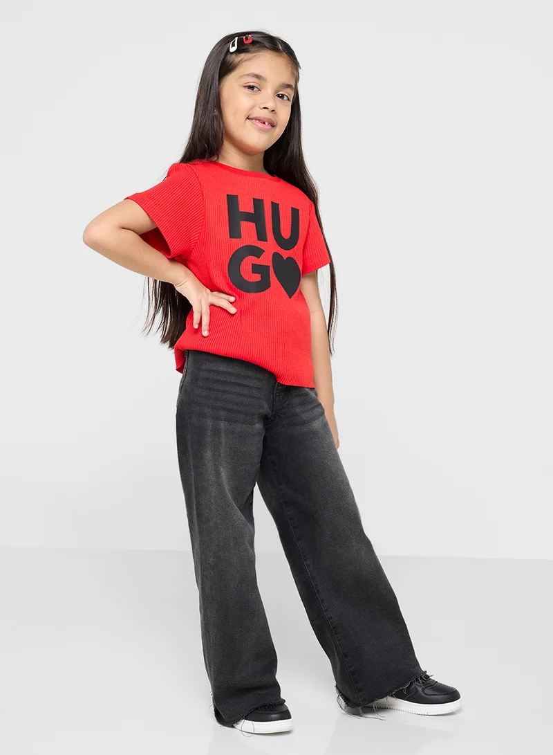 هوجو Kids Logo T-Shirt