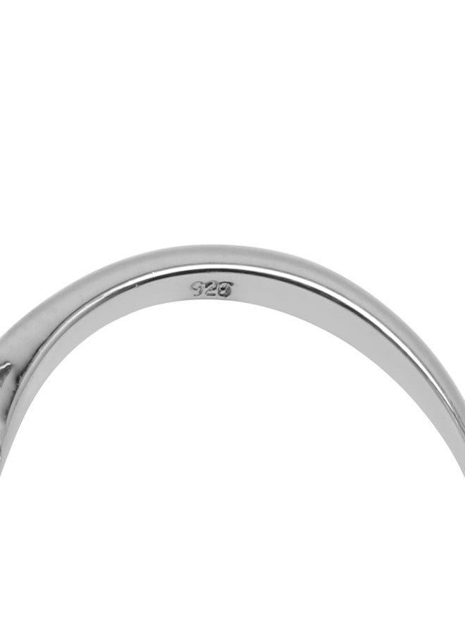 Silvershake Petite Genuine Blue Aquamarine White Gold Plated 925 Sterling Silver Ring Size 5.5 - Image 5