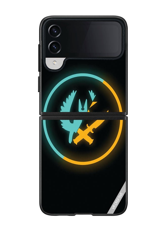 VR CREATIVE Protective Case Cover For Samsung Galaxy Z Flip4 Fortnite Design Multicolour - Image 1