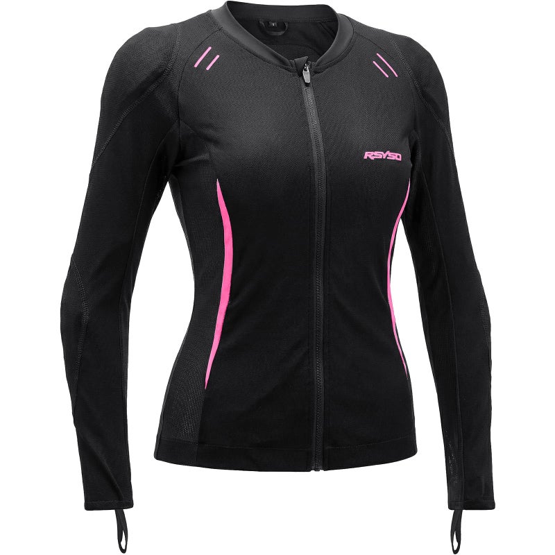 RSYSO Mesh Motorcycle Jacket Women with CE Certified Protective Armored Mesh Jacket with Reflective Strips All Season Womens Motorcycle Gear for Motorcycle Bicycle Scooter Riding Gear - Image 3