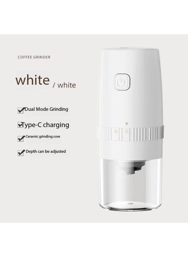 Electric Coffee Grinder 13 W ,Portable Electric Coffee Grinder, USB Rechargeable Burr Coffee Grinder, Spice Grinder Electric, Automatic Conical Coffee Bean Grinder for Espresso Drip French Press Grinder  - Image 1