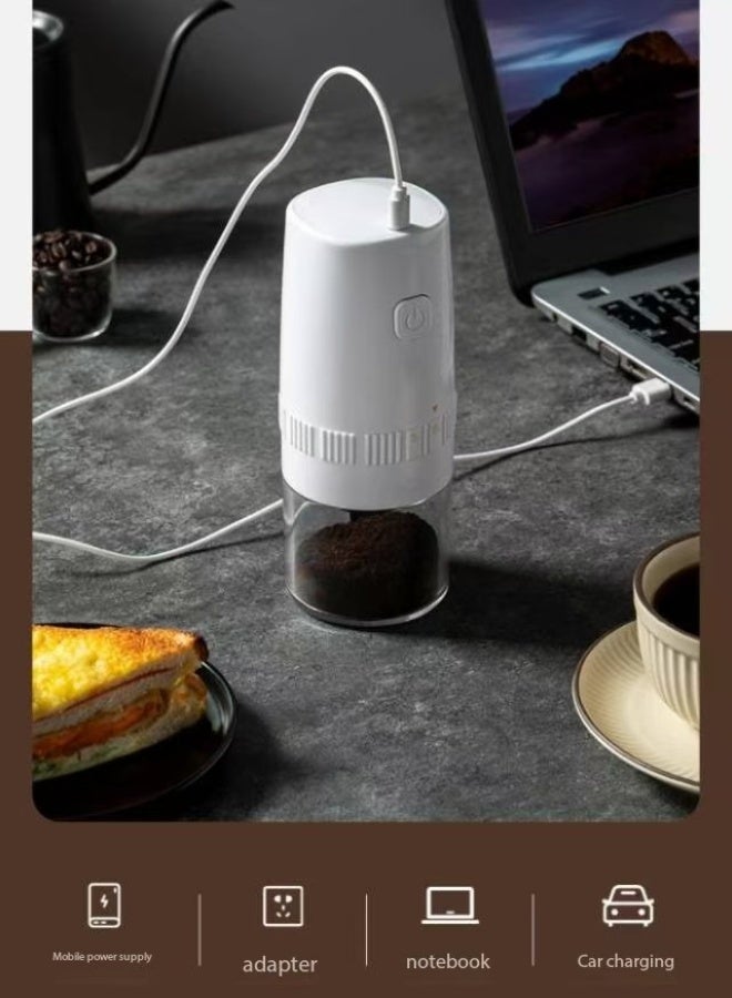 Electric Coffee Grinder 13 W ,Portable Electric Coffee Grinder, USB Rechargeable Burr Coffee Grinder, Spice Grinder Electric, Automatic Conical Coffee Bean Grinder for Espresso Drip French Press Grinder  - Image 3