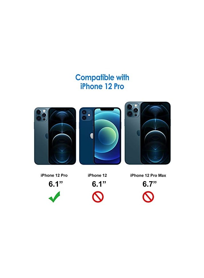 جي تيك واقي شاشة JETech لهاتف iPhone 12 Pro مقاس 6.1 بوصات مع واقي عدسة الكاميرا، طبقة من الزجاج المقسى، عبوتان لكل منهما - Image 2